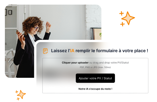 Image with upload area